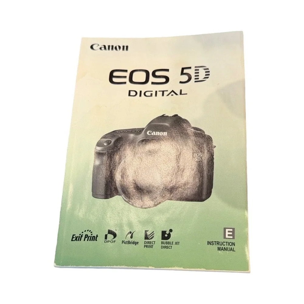 Canon EOS 5D Digital SLR Camera EF 28-80mm Lens Bundle Bag Filters Manual